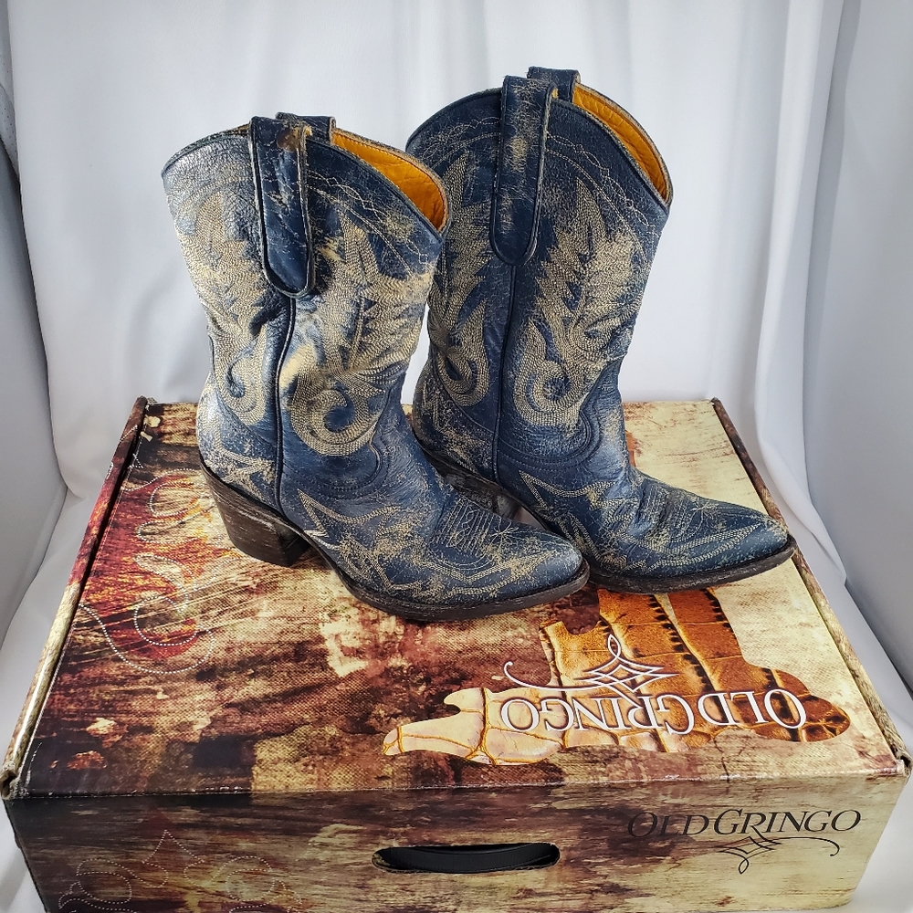 Old Gringo Nevada Size 5.5B L175-286 10" Leather Cowboy Boot